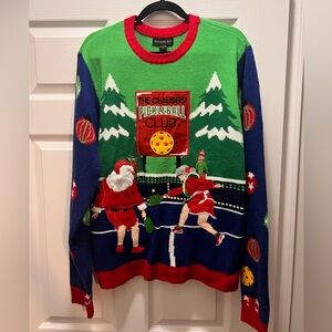 Pickleball-themed Christmas Sweater